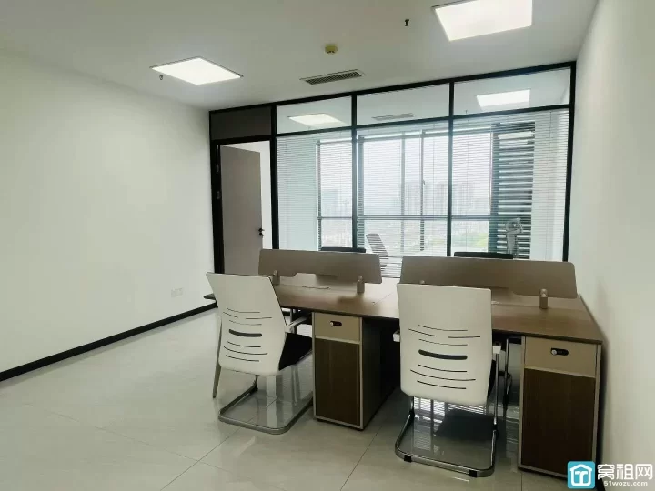 宁波健宸大厦70平朝南带全套家具，白玻形象墙，公区升级，空调全新