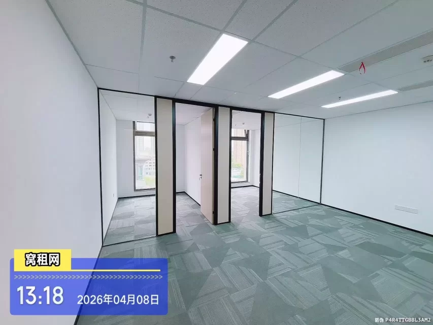 宁波鄞州区云景中心大厦出租97平米精装修办公室独立空调