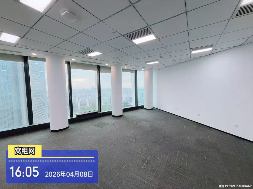 宁波东部新城高端写字楼中国银行总部大厦112平米精装修办公室配置公共会议室