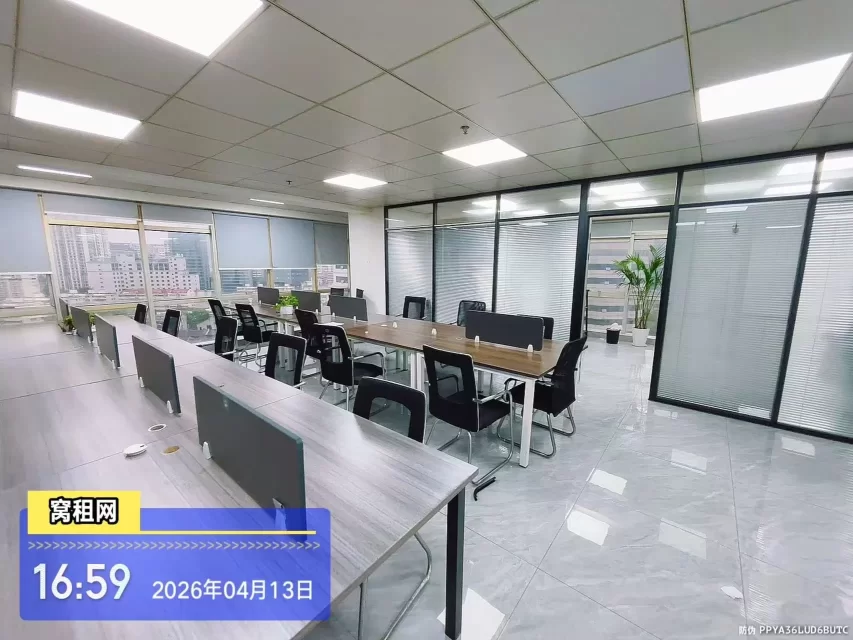 宁波百丈路嘉汇国贸B座310平米精装修办公室到办公桌出租12500元