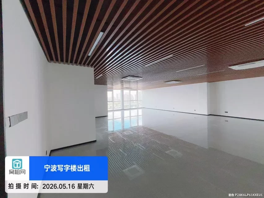 宁波恒茂电子商务大厦8 号线中医院地铁口 253平米精装修朝南办公室出租11500元/月