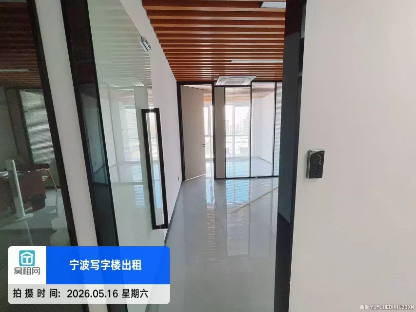 宁波恒茂大厦48平米精装修小面积办公室出租租金2000元/月