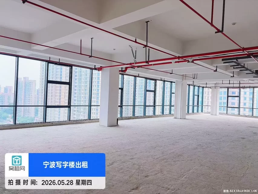 宁波华骏中心大厦1090平米白坯办公室出租