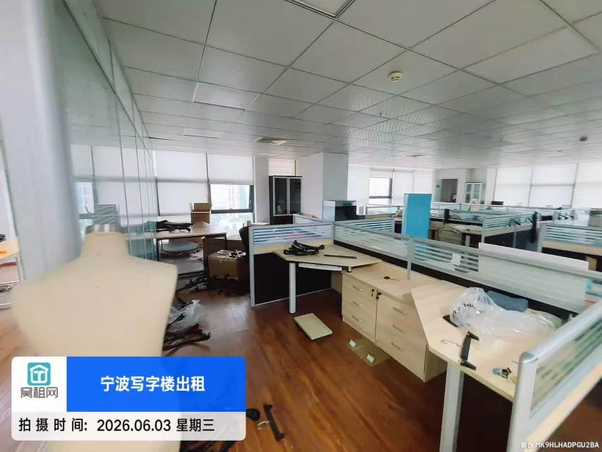 宁波江北得房率75%海达大厦写字楼出租面积490平米精装修交付