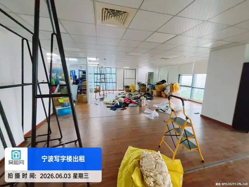 宁波江北得房率75%海达大厦写字楼出租面积490平米精装修交付