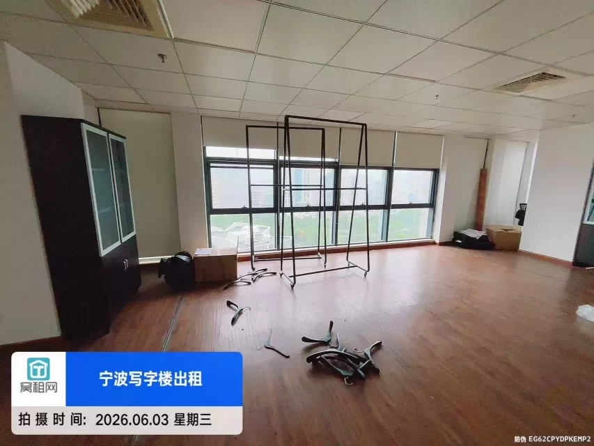 宁波江北得房率75%海达大厦写字楼出租面积490平米精装修交付