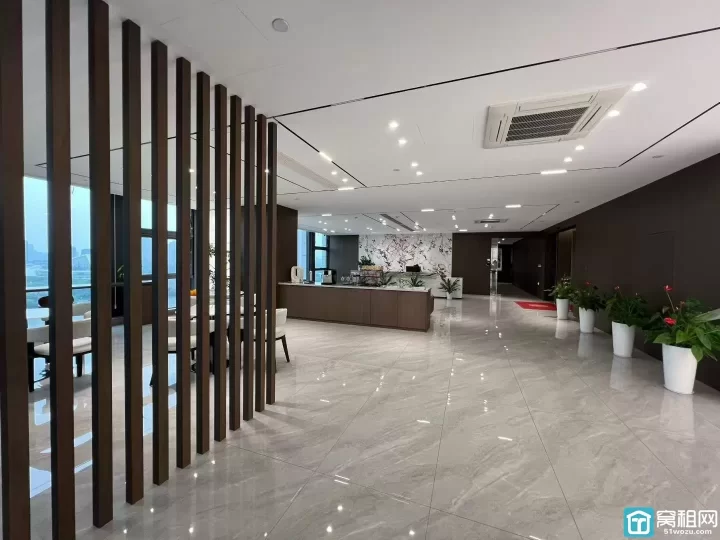 美华中心王炸奢装整层办公整层足足1556㎡精装现房出租