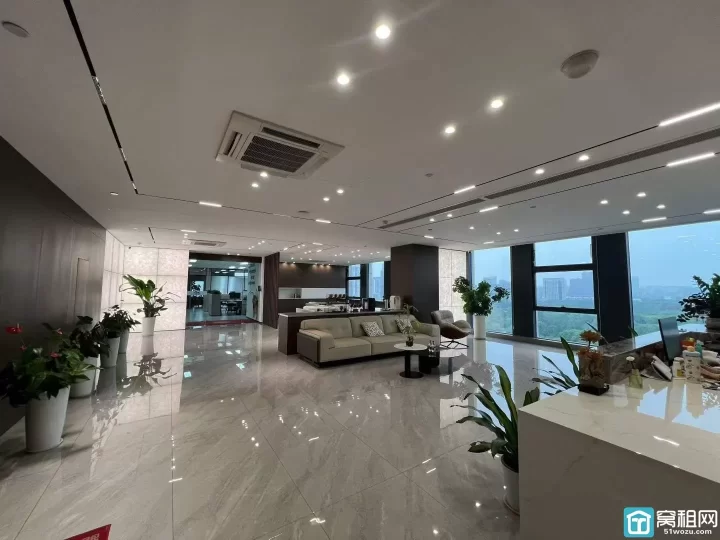 美华中心王炸奢装整层办公整层足足1556㎡精装现房出租