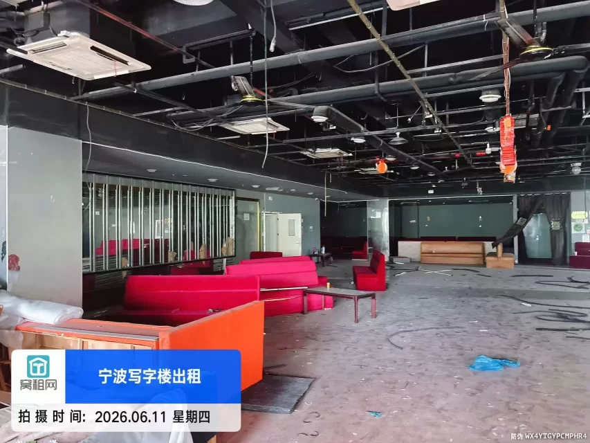 宁波鄞州联盛广场附近城市新贵酒店整层1187平米出租52万一年