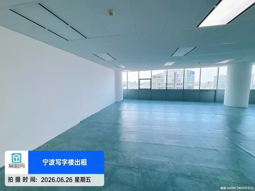宁波5A甲级高端来福士220平米办公室精装修招租双地铁口