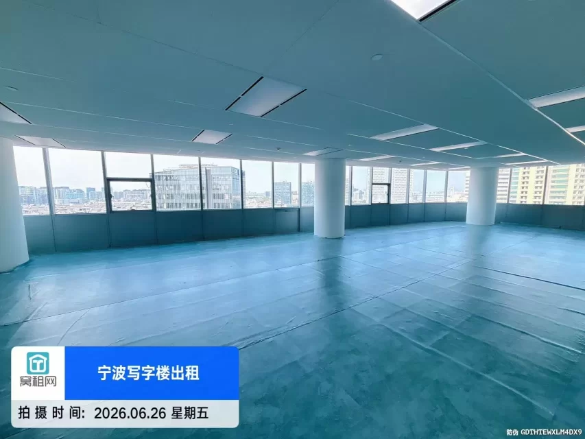 宁波5A甲级高端来福士220平米办公室精装修招租双地铁口