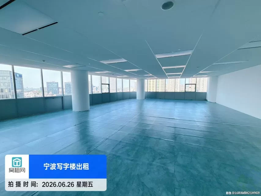 宁波5A甲级高端来福士220平米办公室精装修招租双地铁口