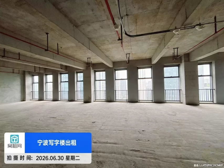 宁波高铁站对面阿里中心大厦整层1100平米白坯出租