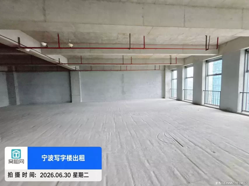 宁波高铁站对面阿里中心大厦整层1100平米白坯出租