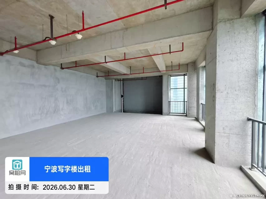 宁波高铁站对面阿里中心大厦整层1100平米白坯出租