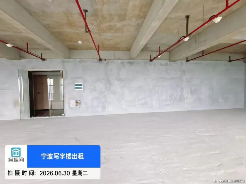 宁波高铁站对面阿里中心大厦整层1100平米白坯出租