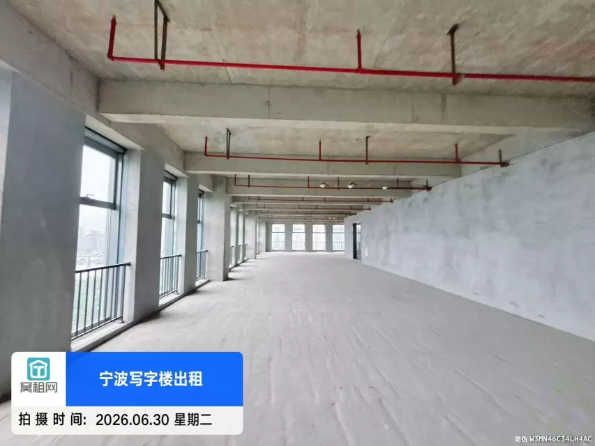宁波高铁站对面阿里中心大厦整层1100平米白坯出租