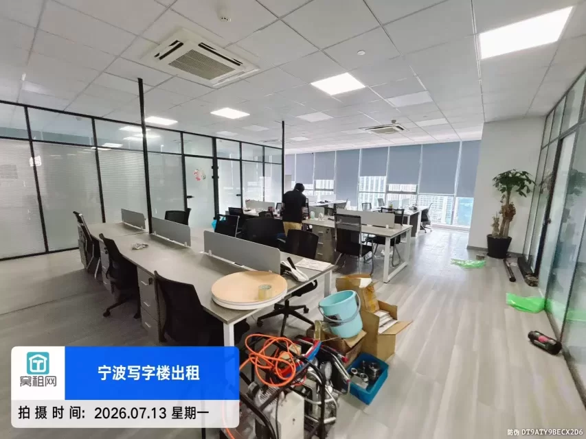 宁波南部商务区3期广融大厦267平米精装修办公室招租