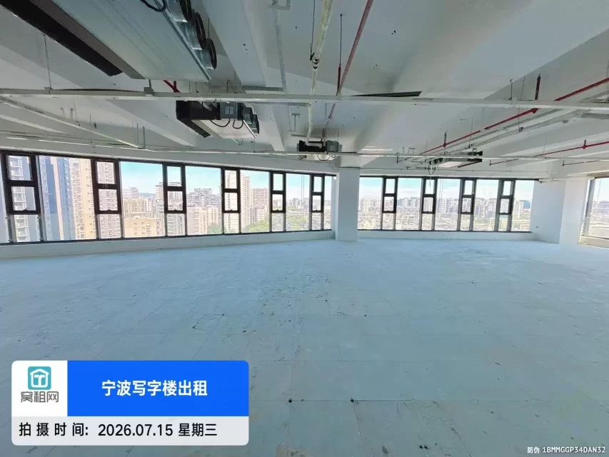 宁波江北地铁2号线和7号线外滩大桥站上江邑400平米精装修办公室租赁