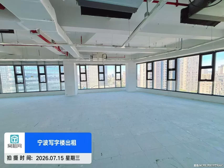 宁波江北地铁2号线和7号线外滩大桥站上江邑400平米精装修办公室租赁
