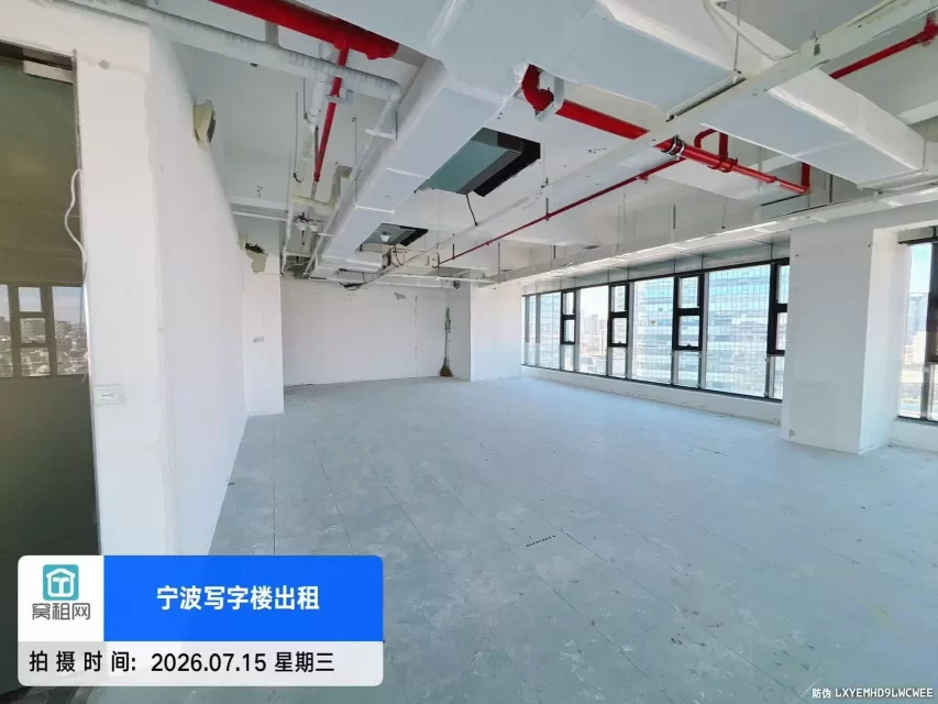 宁波江北地铁2号线和7号线外滩大桥站上江邑400平米精装修办公室租赁