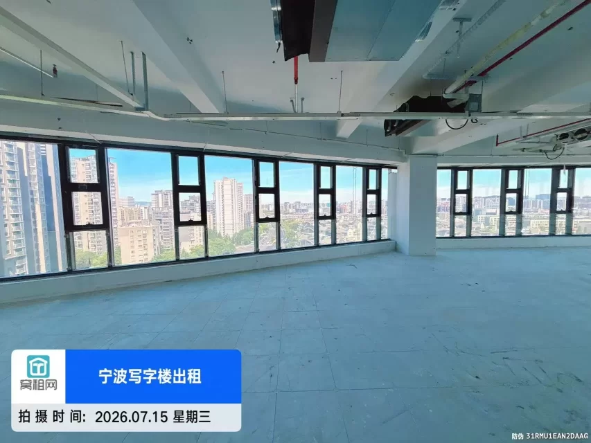 宁波江北地铁2号线和7号线外滩大桥站上江邑400平米精装修办公室租赁