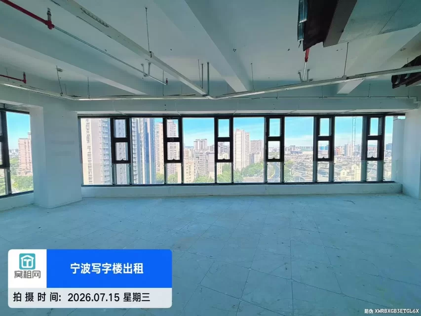 宁波江北地铁2号线和7号线外滩大桥站上江邑400平米精装修办公室租赁