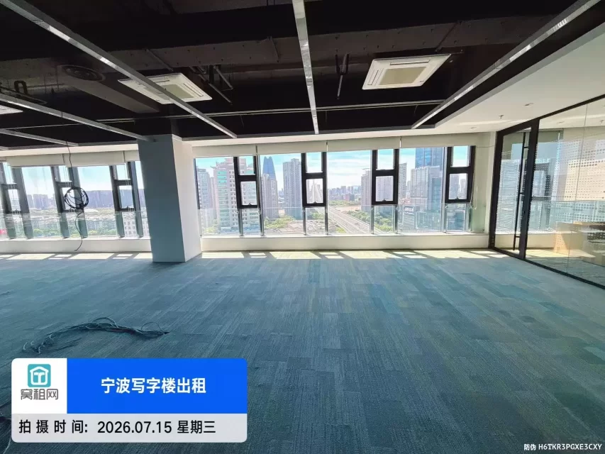 宁波上江邑高端写字楼600平米精装修办公室整层出租