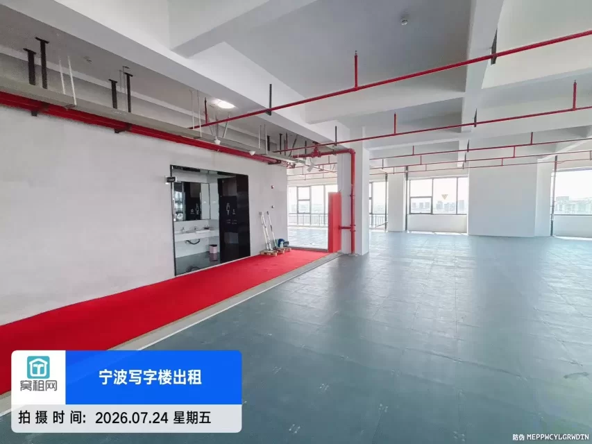 宁波高新区 飞地甬江科创中心整层1223.19平米招租租金单价1元毛坯出租