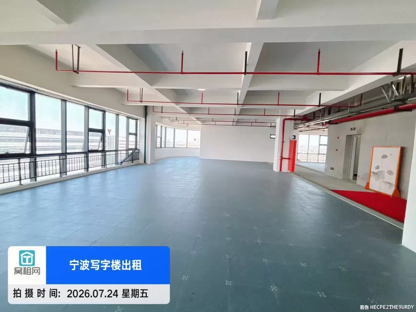 宁波高新区 飞地甬江科创中心整层1223.19平米招租租金单价1元毛坯出租