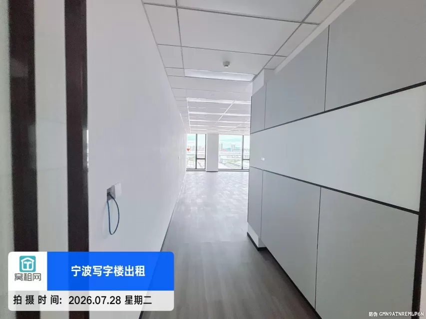 宁波3号线姜山站附近恒凯山河大厦175平米精装修写字楼出租7984元/月