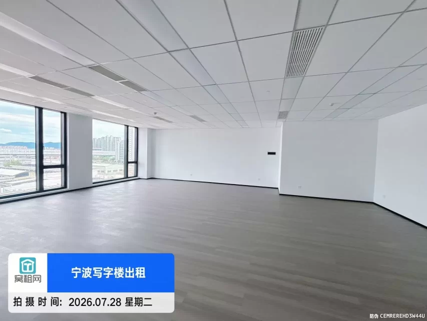 宁波3号线姜山站附近恒凯山河大厦175平米精装修写字楼出租7984元/月