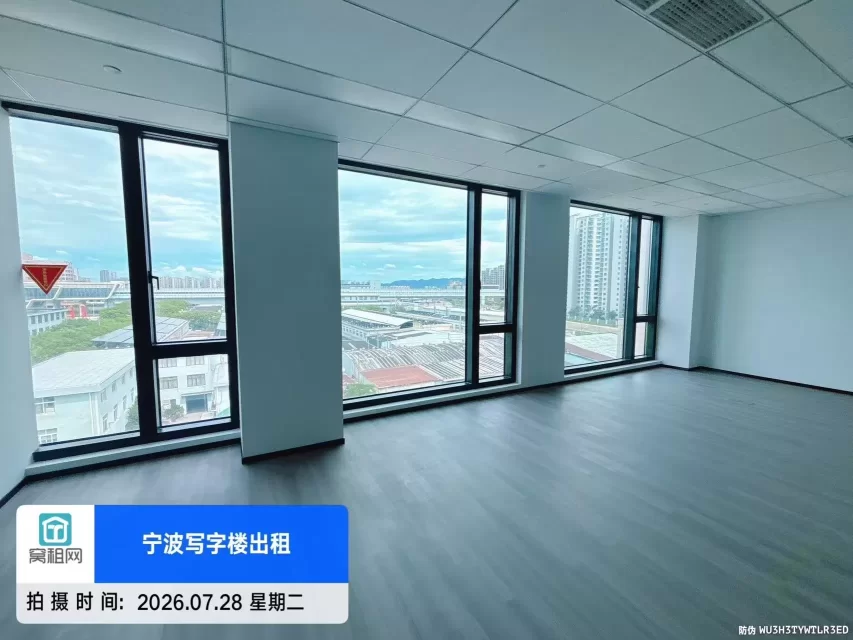 宁波3号线姜山站附近恒凯山河大厦175平米精装修写字楼出租7984元/月