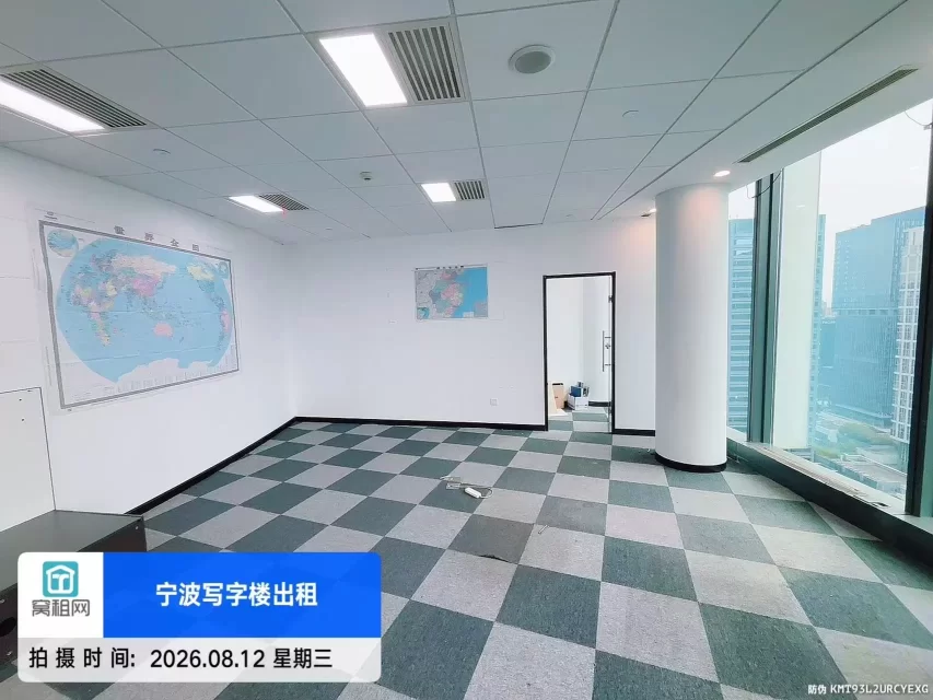 宁波地标东部新城中银大厦招租114方办公室特价1.4元