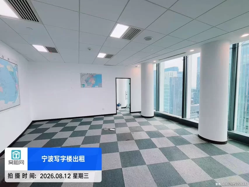 宁波地标东部新城中银大厦招租114方办公室特价1.4元