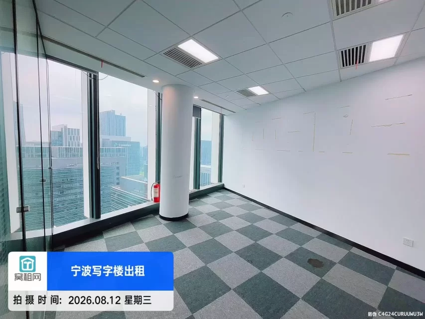 宁波地标东部新城中银大厦招租114方办公室特价1.4元