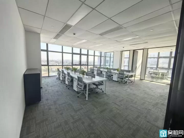 宁波凯德启望｜212㎡精装写字楼全景落地窗采光拉满带家具出租