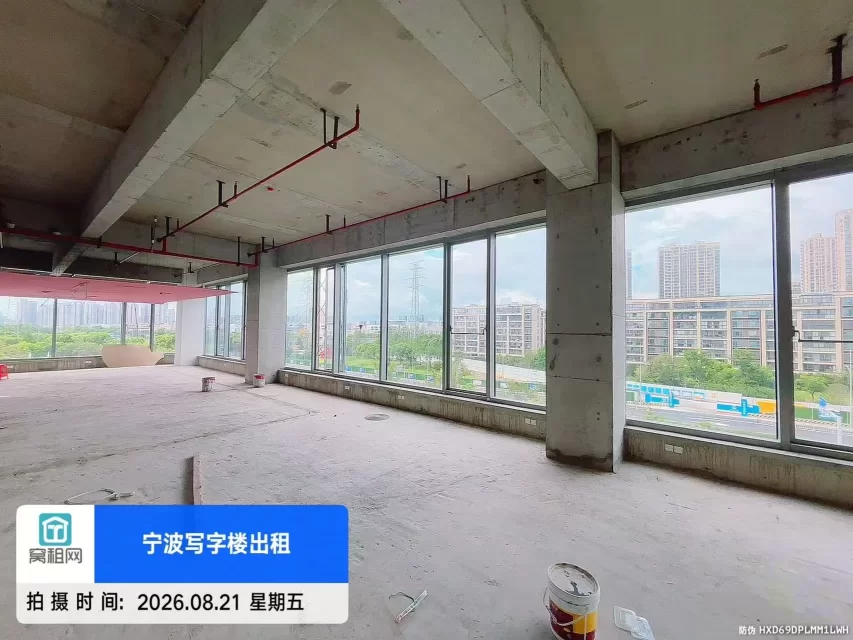 宁波锦乐大厦整层出租977.4平米白坯出租