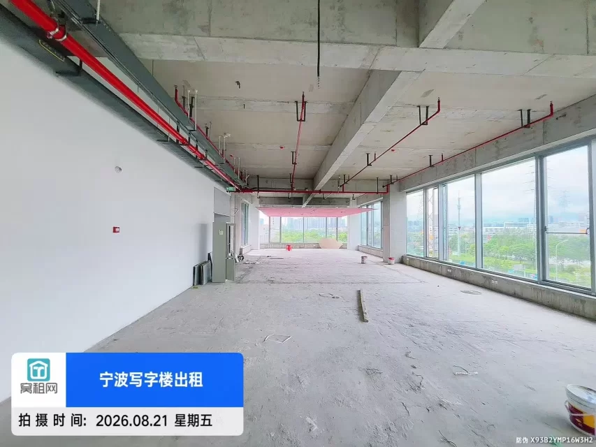 宁波锦乐大厦整层出租977.4平米白坯出租