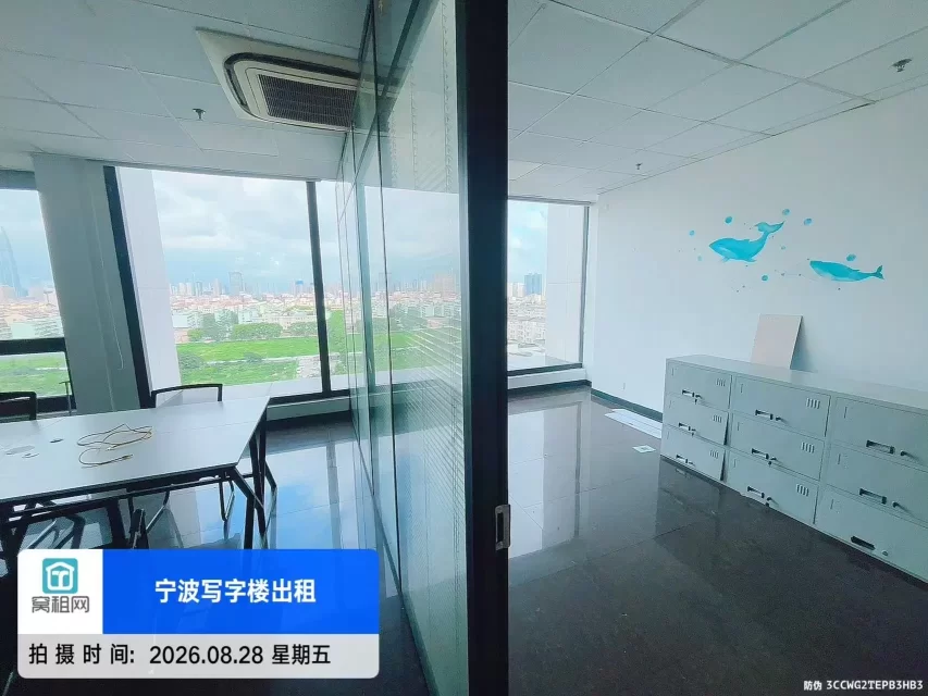 宁波天润商座大厦招租全新装修97平米精装修办公室朝东月租金4200元/月